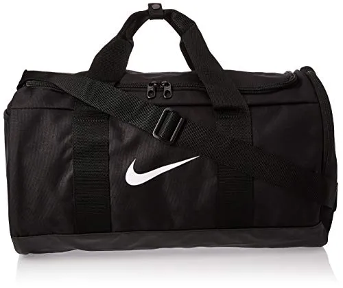 Nike W Nk Team Duffle, Borsa Palestra Donna, Nero (Black/Black/White), 24x15x45 Centimeters (W x H x L)