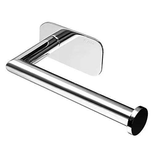 MoEvert Porta Carta Igienica Portarotolo in Acciaio Inox 304 con Adesivo Autoadesivo Senza Foratura porta rotoli carta da parete per Bagno Toilette