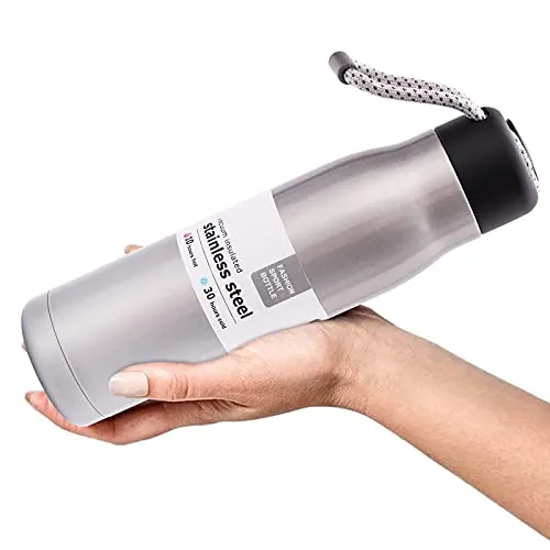 Borraccia Termica in Acciaio Inox, Bottiglia Termica Senza Perdite - 550ml,Senza BPA Borracce, Isolato Sottovuoto a Doppia Parete, Resistente ai Graffi, per Bambini, Scuola, Sport, Palestra, Ciclismo