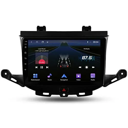 Android 9.1 Autoradio Stereo GPS Navigatore 2 Din con 9" Schermo, per Opel Astra K 2015-2019 Bluetooth Vivavoce Microfono Integrato Supporto FM AM RDS Controllo del volante,8 core,4G+WiFi: 2+32GB