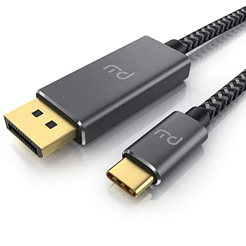 Primewire 1m - Cavo da USB C a Displayport 8K - UHD 3840 x 2160 @ 120 Hz – 4K - Convertitore da USB Tipo C a DP - Thunderbolt 3