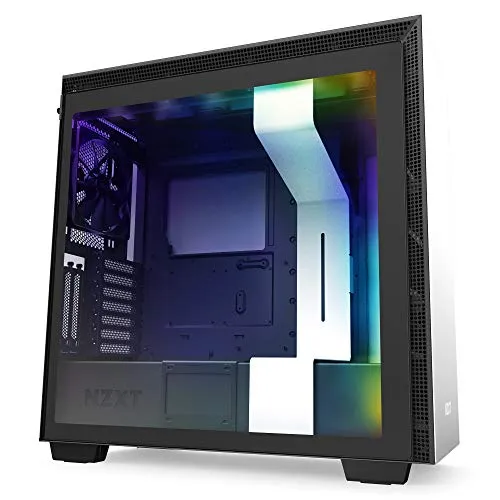 NZXT H710i - Case da gioco per PC mid-tower ATX/microATX/mini-ITX - Porta Tipo C USB I/O frontale - Pannello laterale in vetro temperato ad apertura rapida - Montaggio GPU verticale