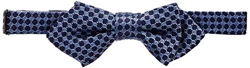 Tommy Hilfiger Dg Silk Micro Design Bowtie Cravatta, Blu (Blue 0Yj), Taglia unica Bambino