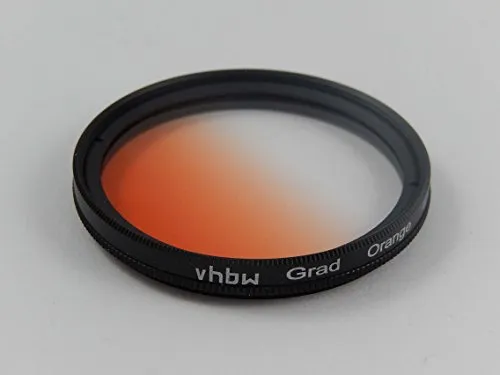 vhbw Filtro Universale Graduato 72mm Arancione per Fuji/Fujifilm XF 10-24 mm F4 R OIS