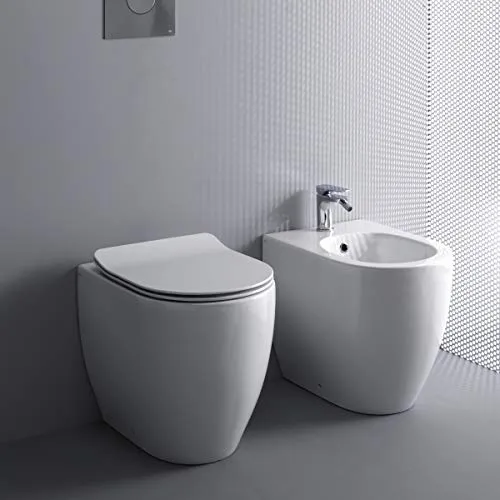 Yellowshop - Sanitari bagno a terra filo muro Rimless mod Glomp