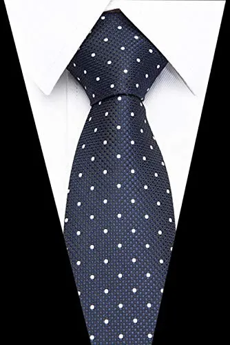 Cravatte da Uomo 7 Cm Cravatte Skinny Cravatte da Uomo Nuove DOT Cravatte   Jacquard Slim Tie Cravatte da Uomo d'Affari Abito da Sposa L97