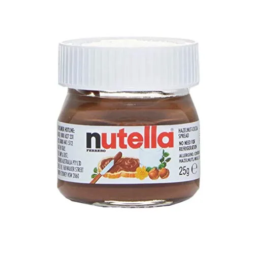 32 BARATTOLINI NUTELLA MONOPORZIONE DA 25 GR CREMA SPALMABILE NOCCIOLE VASETTI