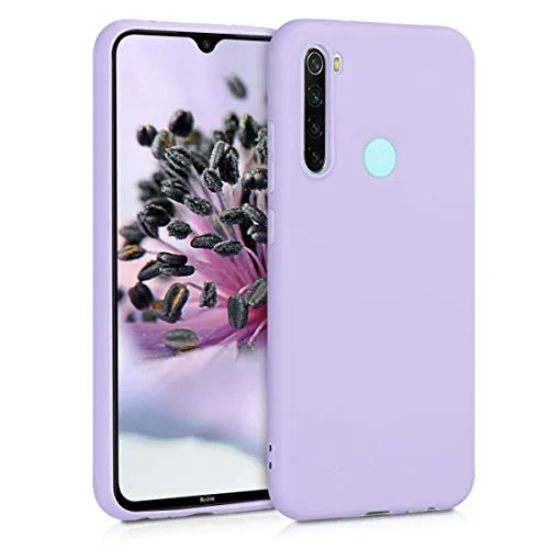 kwmobile Custodia Compatibile con Xiaomi Redmi Note 8 (2019/2021) - Cover in Silicone TPU - Back Case per Smartphone - Protezione Gommata Lavanda