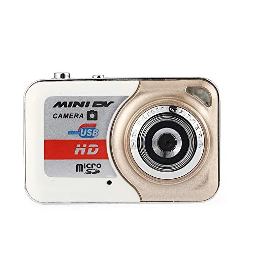 NAttnJf Macchina Fotografica Sportiva, Portable Mini HD 1920x1080P Videocamera Digitale per Sport all'Aria Aperta con Portachiavi d'oro
