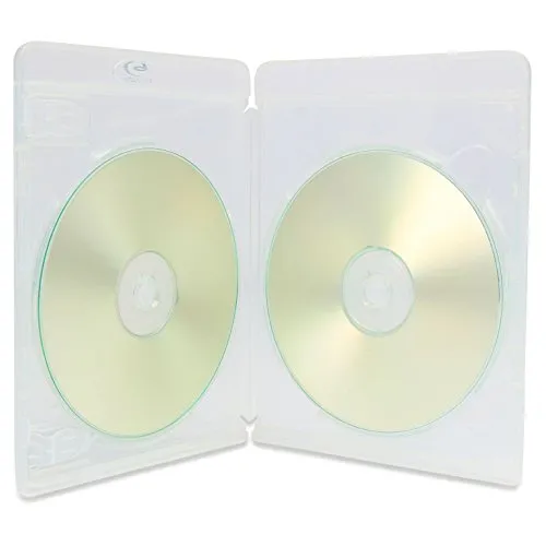 Amaray Custodia singola 3D Vortex Eco-Lite doppia, per dischi Blu-ray, trasparente, 1 pz.