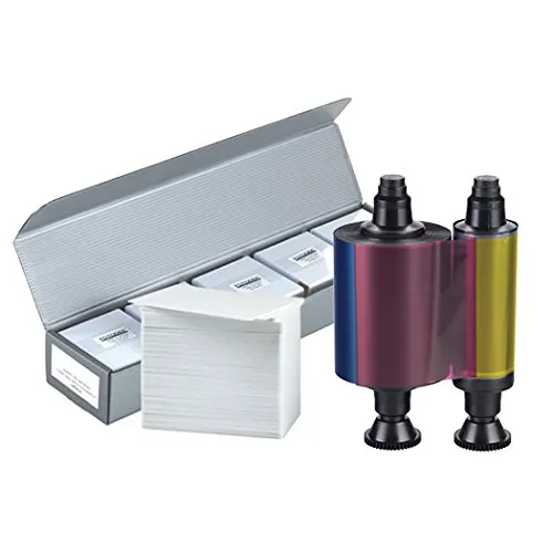Evolis R3011 YMCKO color Ribbon + 500 PVC Cards