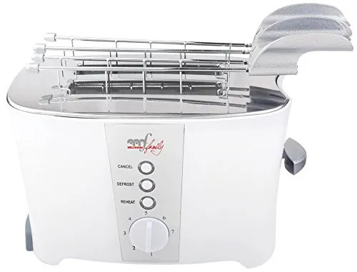 Melchioni 118310008 Tostapane Elettrico 2pinze 600w Elettrodomestici per la casa, 600 W, plastica, Acciaio Inossidabile, 2 Scomparti