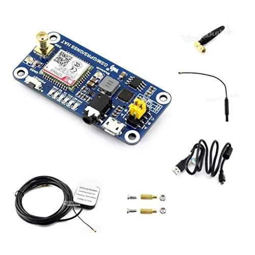 IBest Waveshare Raspberry Pi gsm/GPRS/GNSS/Bluetooth Hat GPS Module Expansion Board Based on SIM868 for Raspberry Pi 2B/3B/3B+/Zero/Zero W Support Make a Call, Send Messagess, Global Position