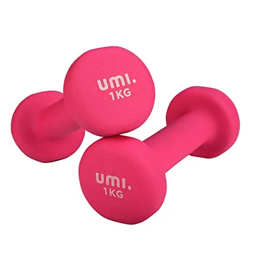 Amazon Brand - Umi - Neoprene Pesi manubri Esercizio Casa Palestra(Set di 2)