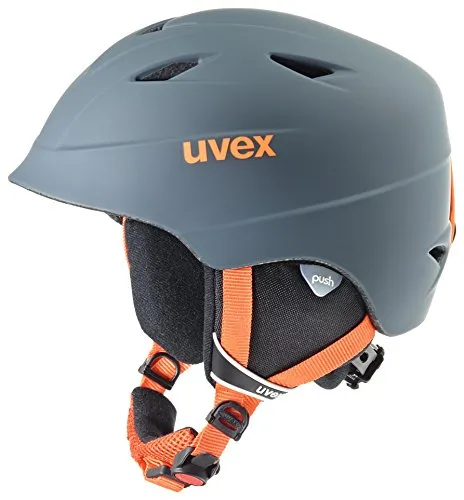 Uvex Airwing PRO, Casco Bambino, Titanium/Orange Mat, 3