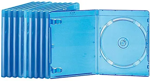 Pearl Raggio Blu Casi: Blu-Ray Slim-Soft-Sleeves Blu-Trasparente in Confezione da 10 per 1 Disco ciascuno (Vuoto Custodie Blu-Ray)
