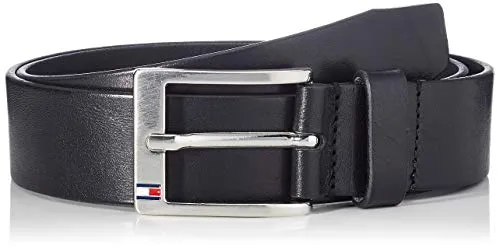 Tommy Hilfiger New ALY Belt Cintura, Schwarz(Black 090), 105 Uomo