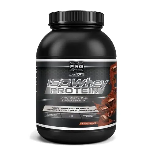 XPRO | Proteine Whey Pure al 100% con Taurina e Vitamina B6 | Senza zucchero | Aumenta la massa muscolare | Accelera il recupero muscolare | Assimilazione rapida | 1 kg (Cioccolato)