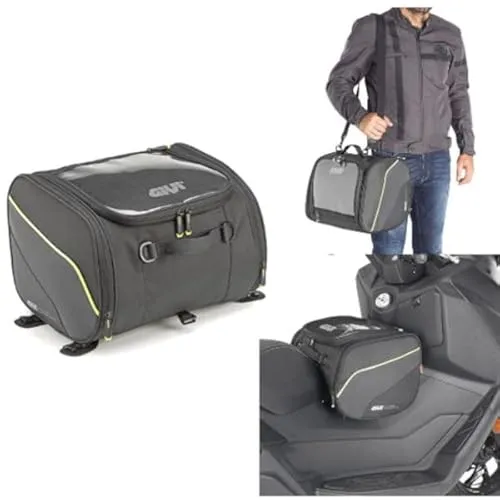 BORSA DA TUNNEL SELLA COMPATIBILE CON HONDA FORZA 350 CON CINGHIE 23LT EA136 GIVI NERA