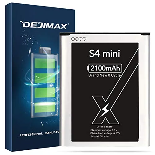 DEJIMAX Batterie per SAMSUNG Galaxy S4 mini, 2100mAh NFC di ricambio per cellulari per I9190