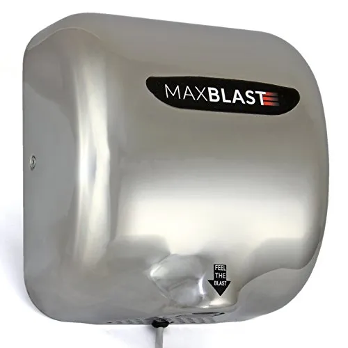 MAXBLAST - Asciugamani ad Aria Elettrico Con Fotocellula Automatico per Bagno Ristoranti, Pub, Bar, Uffici, Palestra e Spogliatoio