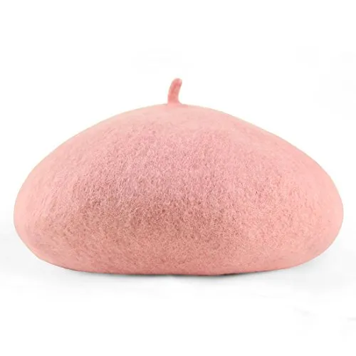 Beyer Cappello Femminile Inverno Autunno Inverno Dolce e Bella Versione Coreana di Lana di Lana bocciolo, Pink, Adjustable