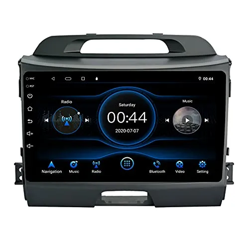 9"Android 10.0 2 DIN Autoradio Navigatore Satellitare per KIA Sportage 3 2011-2016 Supporto Bluetooth USB WiFi Touch Screen Lettore Video Multimediale Navigazione GPS Autoradio(Color:4G+WiFi 4G+64G)