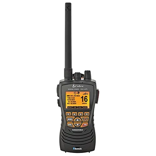 Cobra HH600 Handheld Waterproof Floating GPS Bluetooth VHF Radio