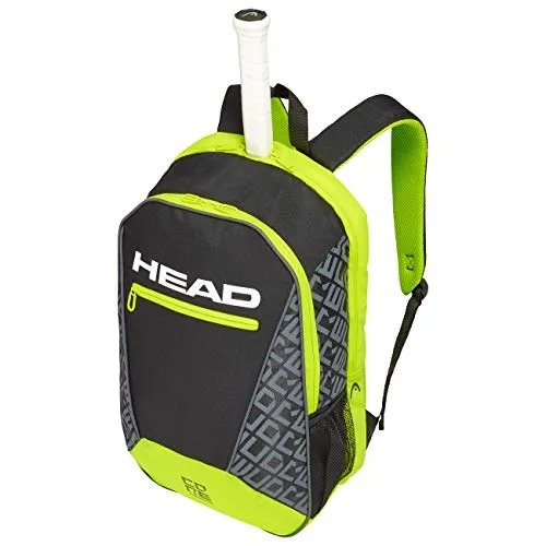 HEAD Core Backpack, Borsa per Racchetta Unisex Adulto, Black/Neon Yellow, One Size