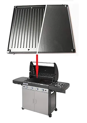 ALTIGASI Prime - Ricambio Originale - Piastra in GHISA Reversibile per Piano Cottura Barbecue 4 Series CAMPINGAZ