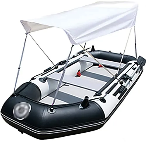 Priority Culture Kayak Gonfiabile Portatile Canoa Kayak con Tenda Adatto per Uscire in Mare e Pescare (Color : Blue+Gray, Size : 300 * 136cm)
