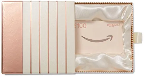 Buono Regalo Amazon.it - € 100 (Cofanetto rosa-oro)
