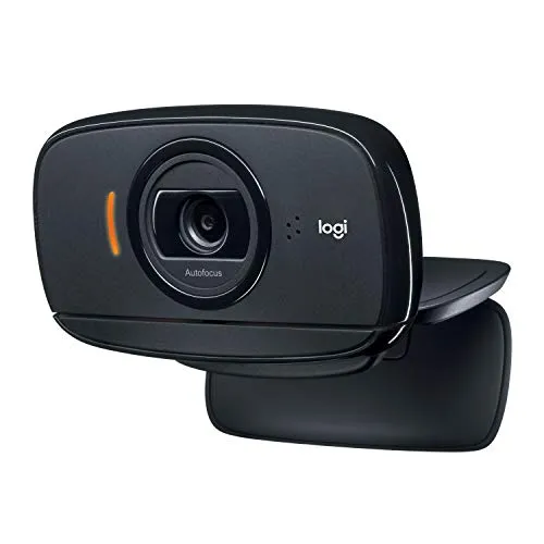 Logitech C525 Webcam Portatile, HD 720p/30fps, Videochiamata HD Widescreen, Pieghevole, ‎Correzione Luce HD, Messa a Fuoco Automatica, Per Skype, FaceTime, ‎Hangouts, PC/Mac/Laptop/Macbook/Tablet