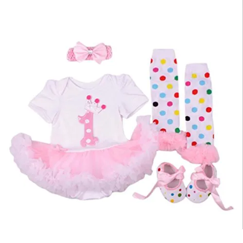 NPK Un Vestito Tuta Fascia gonne per Baby Dolls Vestito da 20 - 22 Pollici di Compleanno Baby Girl Clothes Shoe