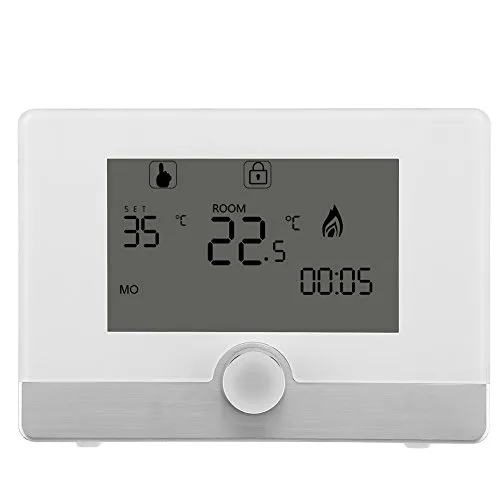 FTVOGUE Termostato Digitale programmabile per termostato per Sistema di Riscaldamento a Caldaia a Parete(02)