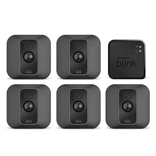 Blink XT2 (Seconda Generazione) | Telecamera di sicurezza per interni/esterni con archiviazione sul cloud, audio bidirezionale, autonomia di 2 anni | Sistema a 5 telecamere