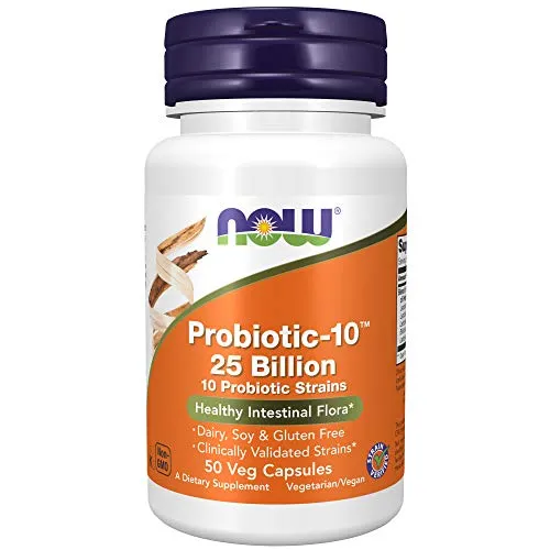 Now Probiotic-10 25 Miliardi 50 Veg Capsule - 50 g