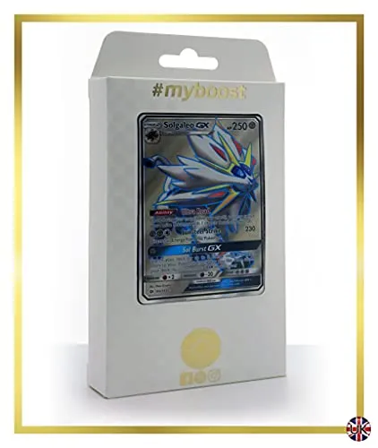 Solgaleo-GX 143/149 Full Art - #myboost X Sun & Moon 1 - Box di 10 carte Pokémon Inglesi