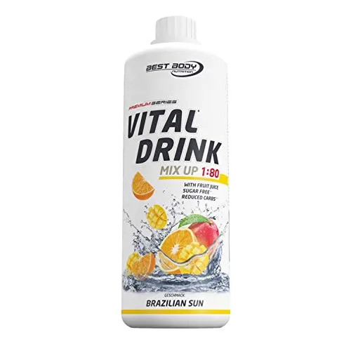 Best Body Nutrition Low Carb Vital Drink Bibita Concentrata, Fragola - 1 Pezzo