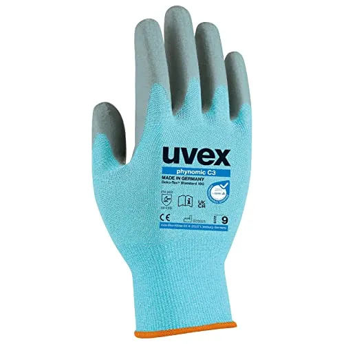 Uvex Guanti phynomic C3 Unisex 8,Blu