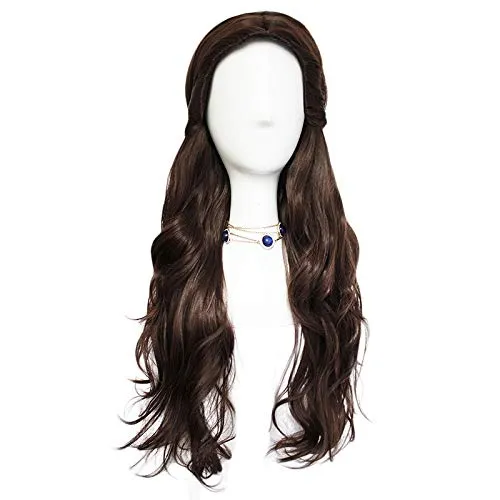 Parrucca Donna Parrucca Clara The   And Brown Long Body Wave Parrucca sintetica Cosplay Donna Costume Halloween Party