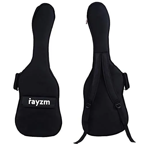 Rayzm borsa custodia per la chitarra elettrica Strat e tele Style, borsa imbottita in 600D Oxford Nylon 10mm, 2 cinghie per spalle, 2 chiusure lampo, 1 tasca frontale grande.