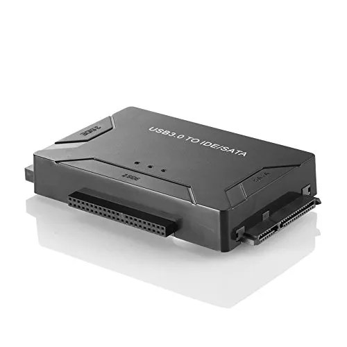 ACSOHO Adattatore Convertitore USB 3.0 a SATA/IDE，Hard Disk HDD/SSD di 2,5" e 3,5", Trasferimento velocità Fino a 5 Gbps,Supporta CD/Dvd,Dvd-Rom con Adattatore 12V AC/DC Incluso