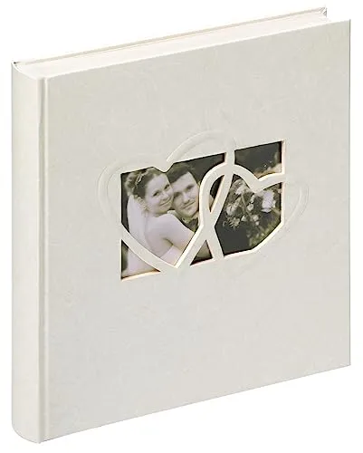 Walther Design Album per Le Nozze, Sweet Heart, UH-123, 60 Pagine Bianche, 28x30,5 cm, Bianco