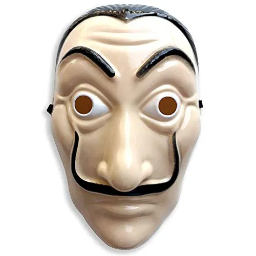 Kylewo Salvador Dali Mask Realistico Prop Face Mask Mask Party per Halloween Festival, Party Mask - Taglia Unica