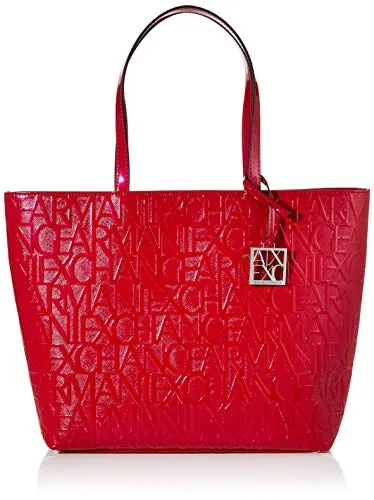 ARMANI EXCHANGE Shiny Liz - Borsa a tracolla da donna, 11 x 40 x 28 cm, Rosa (Rosa (rosa - rosa).), 11x40x28 cm (B x H x T)