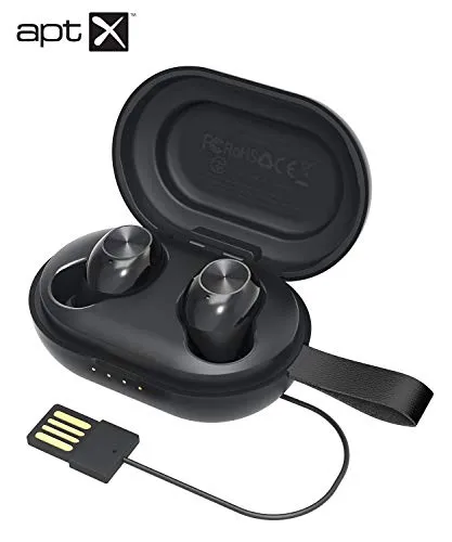 Tronsmart Spunky Beat Cuffie Bluetooth senza fili 5.0, Supporto Qualità Audio Aptx HD, Riproduzione 24h, Cancellazione del rumore CVC 8.0, Touch control e Microfono Integrato, Ricarica Rapida e IPX5