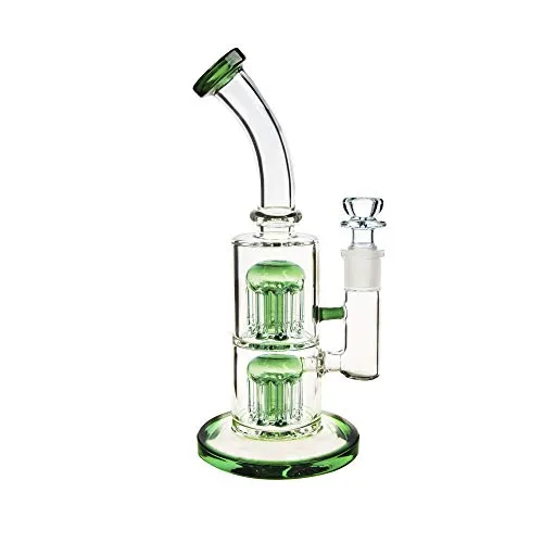 REANICE Percolator bong 18.8mm Altezza 27cm Bongs verde Bubblers narghilè Honeycomb Glass water pipes
