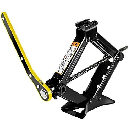 Forever Speed Scissor Jack Car Lift for Car/SUV/MPV/Family Car Pickup Truck (Black, 2T)