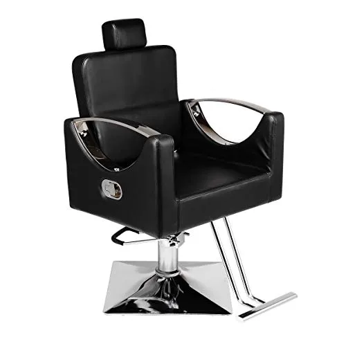 Poltrona da parrucchiere Poltrona da barbiere 360° Girevole/Altezza Regolabile Attrezzature per Parrucchiere Sedia Idraulica